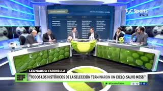 ESTUDIO FUTBOL  17 DE AGOSTO 2018  PAGANI ENAMORADO CON LA LISTA DE LA SELECCIÓN  HABLO LAMMENS [upl. by Neillij563]