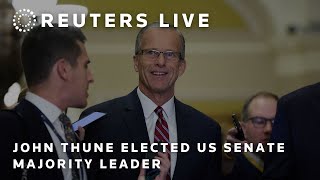 LIVE John Thune elected Senate majority leader [upl. by Sosanna]