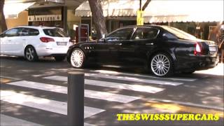 Maserati Quattroporte Sport GTS start up amp sound in Jesolo Italy [upl. by Ylak]