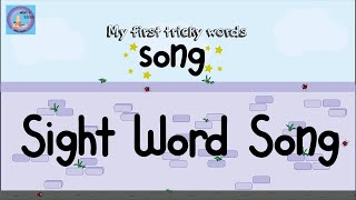 My First tricky Words Song  Sight Word Song  High Frequency Words  Caption Cards [upl. by Hahnert30]