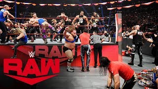 Raw SmackDown and NXT Superstars clash in allout brawl Raw Nov 18 2019 [upl. by Brigitte]