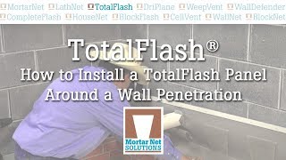 How to Install A TotalFlash Panel Around a Wall Penetration [upl. by Enajaras]