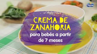 Crema de zanahoria para la alimentación complementaria de tu bebé [upl. by Ainnek]