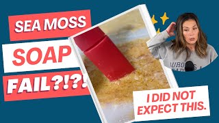 Sea Moss Soap Recipes and Adventures  This cut was UNEXPECTED [upl. by Nelleyram]