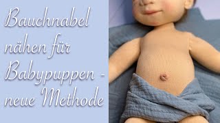 Bauchnabel nähen für Babypuppen  neue Methode [upl. by Nivloc]