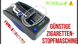 Elektrische Zigarettenstopfmaschine  unboxing amp Probestopfen Günstiges China Ding 😉  15€ [upl. by Eilarol736]