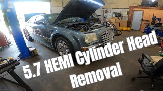 57 HEMI Cylinder Head Removal [upl. by Jaffe]