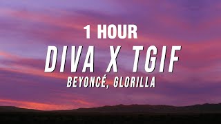 1 HOUR Beyoncé GloRilla  Diva X TGIF TikTok Mashup Lyrics [upl. by Meill]