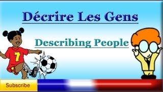 French Lesson 51  Describing Someone  Physical Appearance  Characteristics Vocabulary [upl. by Martsen]