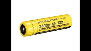 Nitecore NL189 Protected 18650B 3400mAh Battery Thorough Review And Test Good Performance Poor Build [upl. by Gianina914]