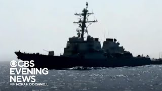 US ship intercepts drones missiles launched from Yemen [upl. by Derzon]