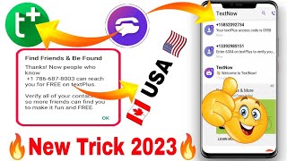 TextNow New Trick 🎉 Get unlimited USA 🇺🇸 WhatsApp Number in textplus [upl. by Garibald]