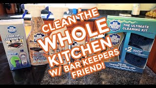 Clean a CRAZY amount of kitchen stuff with only Bar Keepers Friend [upl. by Dora]