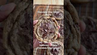 Chocolate Chip Cookie Battle  3 baking cookies chocolatechipcookies recipe bakingcookies [upl. by Eilsehc]