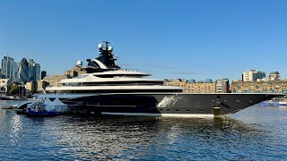 Eric Schmidt’s Superyacht ‘KISMET’ Spotted in London A Billionaire’s Luxury Vessel [upl. by Pirali]