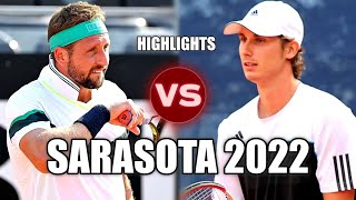 Tennys Sandgren vs Alexander Ritschard SARASOTA 2022 Highlights [upl. by Anirav807]