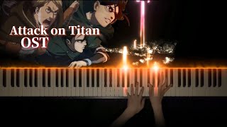 Attack on Titan OST  piano cover Barricades  Call of Silence  Vogel im Käfig Bauklötze… [upl. by Yereffej]