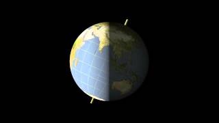 Earths Rotation Animation [upl. by Ilan12]