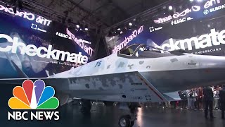 Russia Unveils New Fighter Jet Viewed As Competitor To Americas F35 [upl. by Cut282]