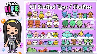 ALL PLUSHIES  STUFFED TOYS IN TOCA LIFE WORLD  Toca Boca  NecoLawPie [upl. by Intisar]