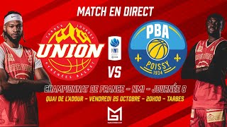 UNION TARBES LOURDES vs POISSY Match en Direct [upl. by Nerol948]