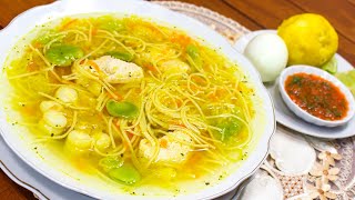 Sopa de Pollo SUPER FACIL Y DELICIOSA  Sazón y Corazón [upl. by Skill]