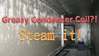 Amazing Condenser Coil Cleaner  Steam HVAC Cleaner [upl. by Loraine112]