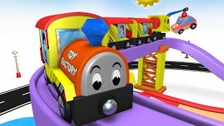 Train Cartoon  Cartoon Videos  Toy Train Cartoon  Toy Factory Cartoon  JCB Toys  Cartoon Cars [upl. by Haakon589]