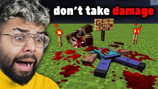 If I Take Damage Minecraft Gets More SCARY [upl. by Llebanna]