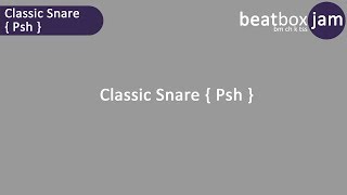 Classic Snare  Psh [upl. by Anay]