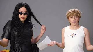 Bowen Yang reprises SNL Charli XCX impersonation with pop star herself in hilarious Wicked auditions [upl. by Ainesell]