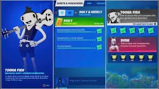 Complete Quests from Toona Fish Fortnite Season 8 Punchcard [upl. by Etessil]