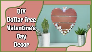 💖 DIY Dollar Tree Neutral Valentines Day Decor  Farmhouse Home Decor  Simple Cheap Easy Crafts [upl. by Martin212]