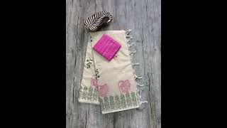 south cotton mix sarees 950 free  for orders wats up me 6383759928 [upl. by Airitak]