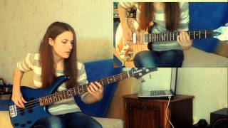 Muse  Easily Bassguitar cover HD [upl. by Atinat]