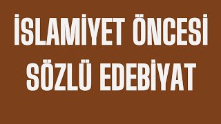 46KPSS TARİH 2026  İslamiyet Öncesi Sözlü Edebiyat 15GÜN [upl. by Acila]