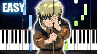 Naruto  Sadness and Sorrow  EASY Piano Tutorial by PlutaX [upl. by Sible72]