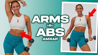 30 Minute Arms amp Abs AMRAP Workout [upl. by Anchie40]