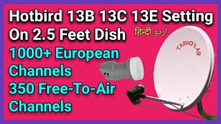 Hotbird 13E Satellite Dish Setting [upl. by Lajib]