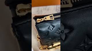 Black color Louis Vuitton coussin bb bag [upl. by Dualc]