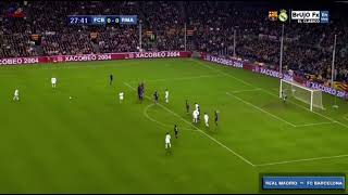 Barcelona vs Real Madrid  Roberto Carlos free kick [upl. by Ekusuy]