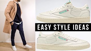 How to Style Reebok Club C 85 Vintage Inspiration [upl. by Doowron572]