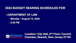 2024 Newark Budget Hearings PSA [upl. by Alien]