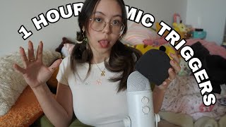 ASMR 1 Hour of INTENSE Mic Triggers Mic Rubbing Pumping Tapping LoopedMinimal Talking [upl. by Barker]