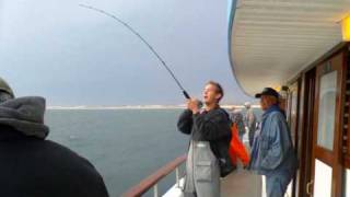 Laura Lee out of Captree Striped Bass 4222010 [upl. by Yrekcaz]