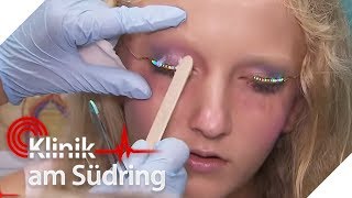 Krasser MakeUpFail Kim 14 schminkt sich mit Sekundenkleber  Klinik am Südring  SAT1 TV [upl. by Meihar333]