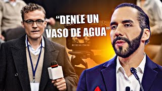 PERIODISTA SE DESMAYA EN VIVO ANTE BUKELE TRAS ENFRENTARLO🤯 [upl. by Longmire]