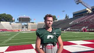 Fresno State Football PostPractice Interviews 102621 [upl. by Eimat938]