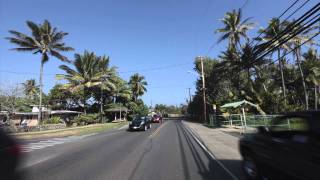 Hawaii Drive from Kaneohe to Haleiwa Time Lapse HD [upl. by Duile]