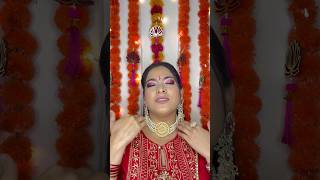 Navratri Makeup look  Look  3 ❤️ tyoharwithR makeup makeuptutorial eyemakeup [upl. by Ikram486]